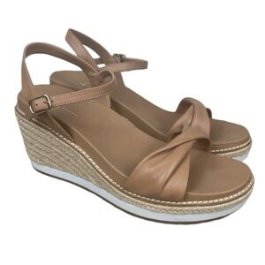 Linea Paola Verona Platform Wedge Sandals Size 10 NWOT